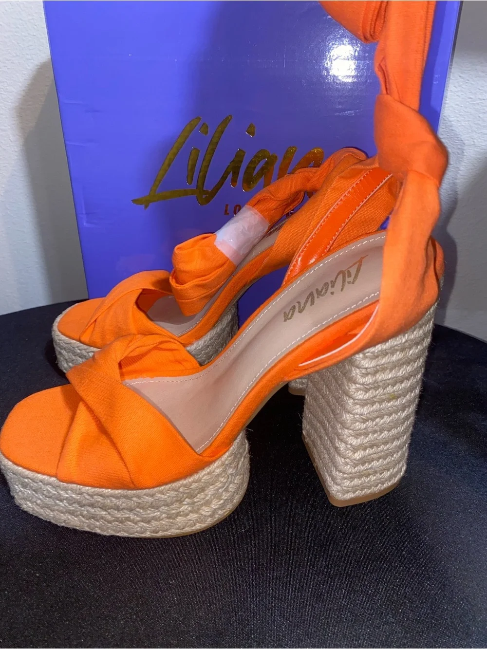 Liliana vibrant orange